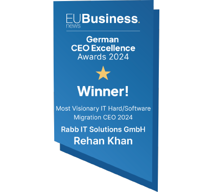 EU Business_News_Rabb IT Solutions GmbH_ German CEO Excellence Awards 2024 Badge_200x180